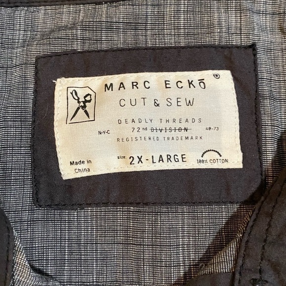 MARC Ecko long sleeve cut and sew button down - Picture 3 of 6